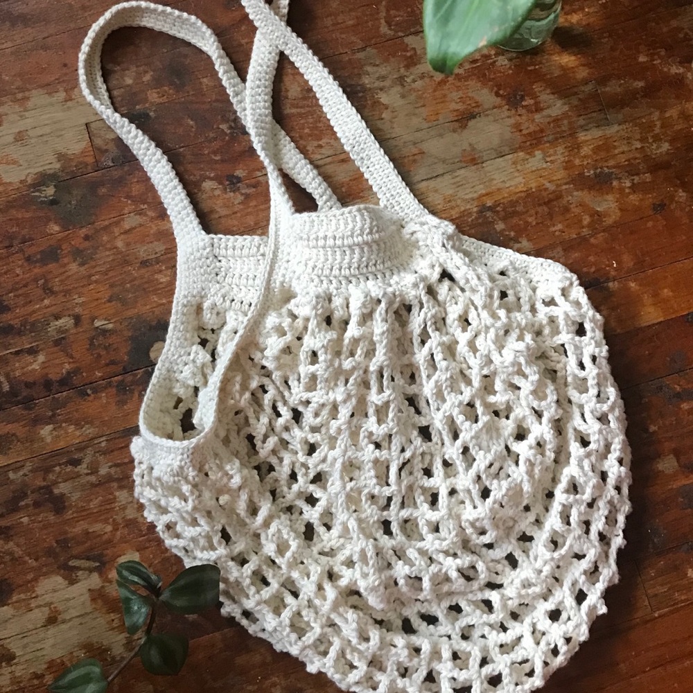 French market crochet bag bohemian handmade